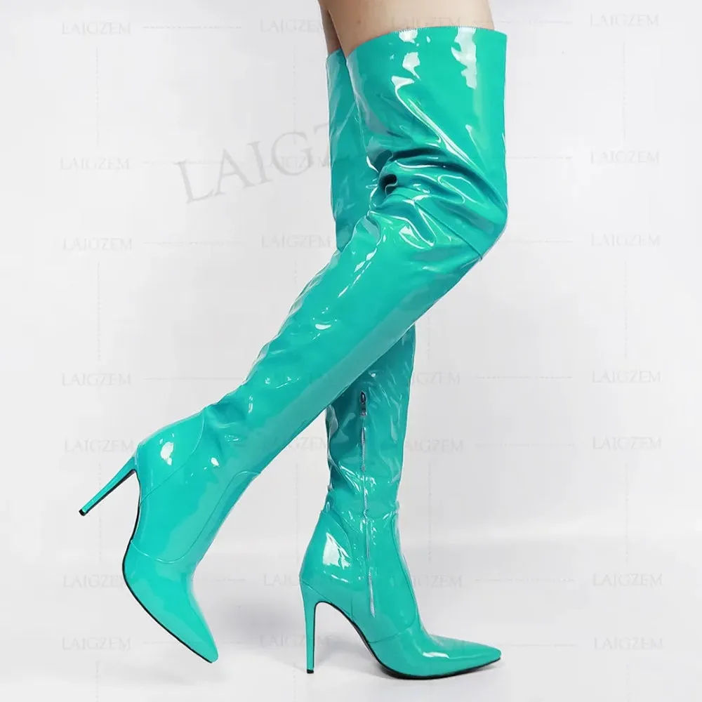 Turquoise Boots