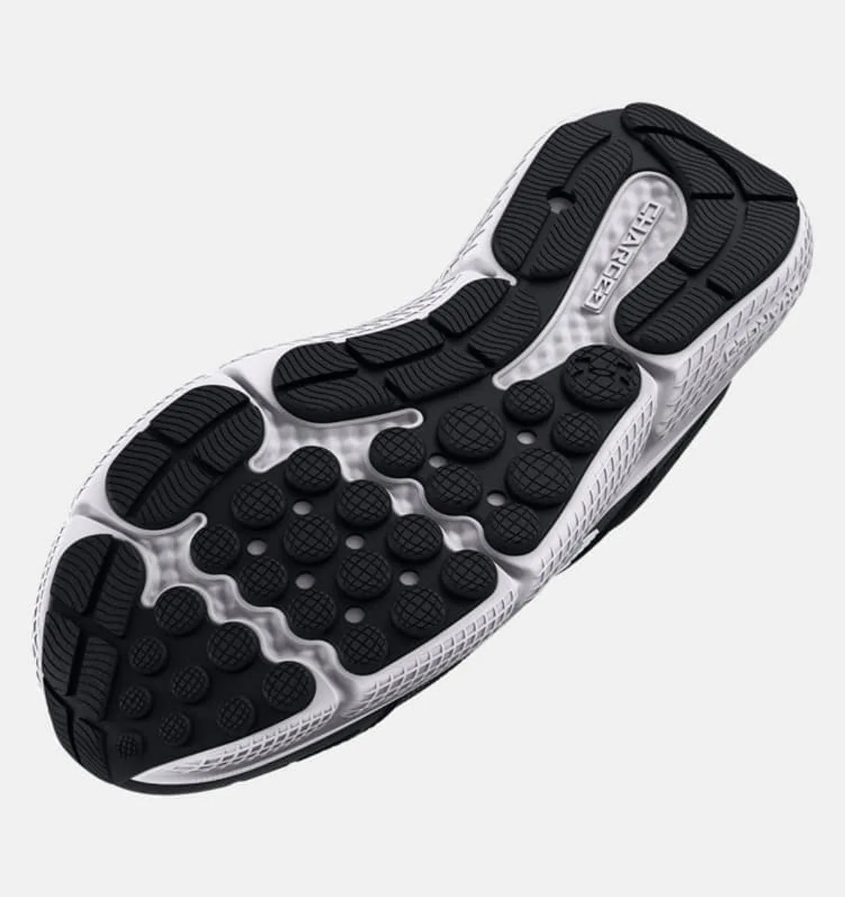 Under Armour Boys' Assert 10 Running Shoes - Black/White, Size 5Y, New