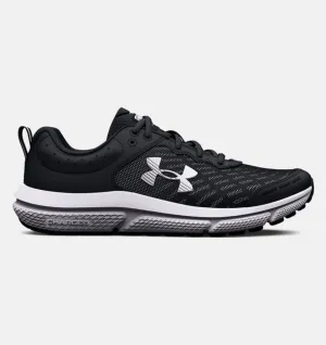 Under Armour Boys' Assert 10 Running Shoes - Black/White, Size 5Y, New