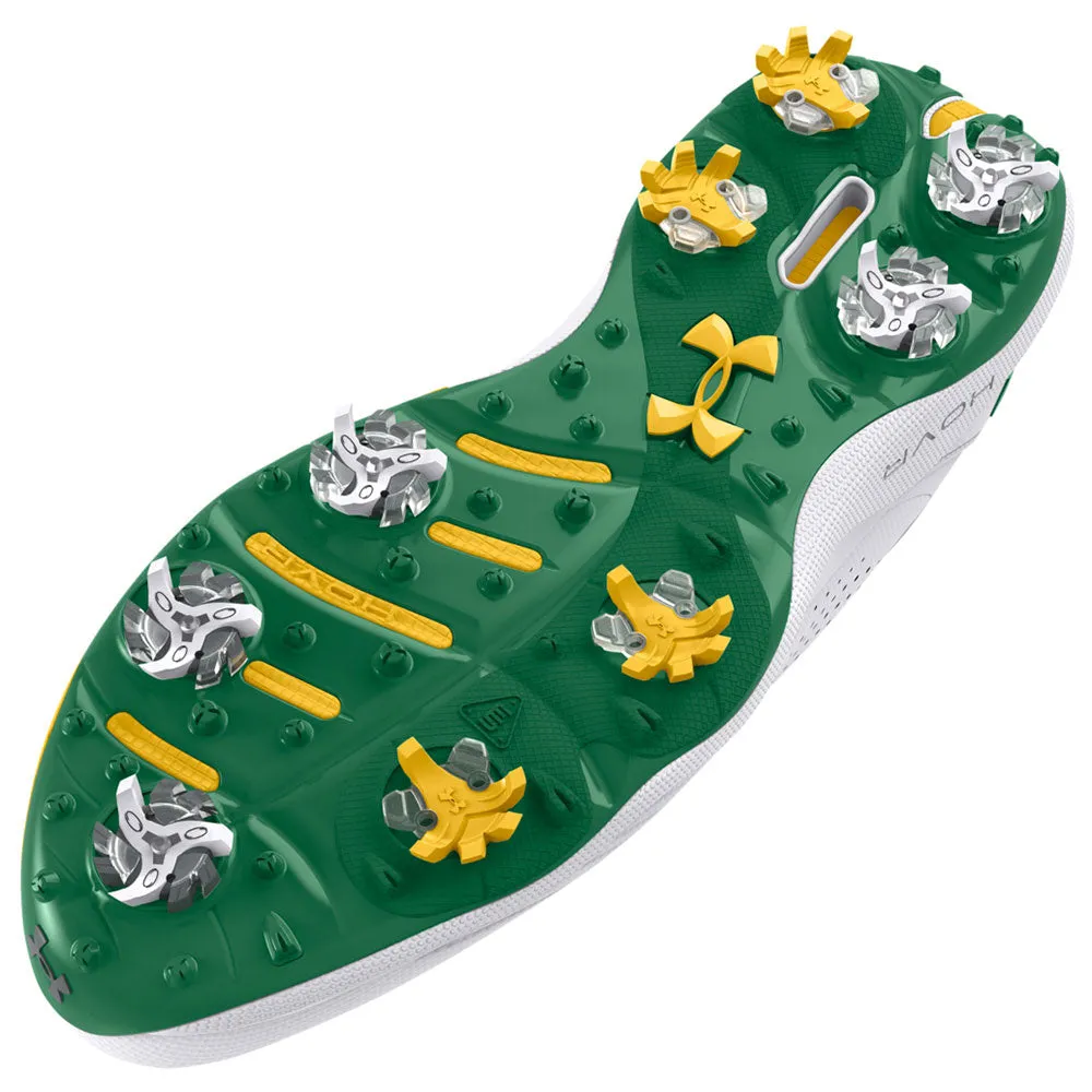 Under Armour Drive Pro Golf Shoes - White/Green - Limited Edition Collection