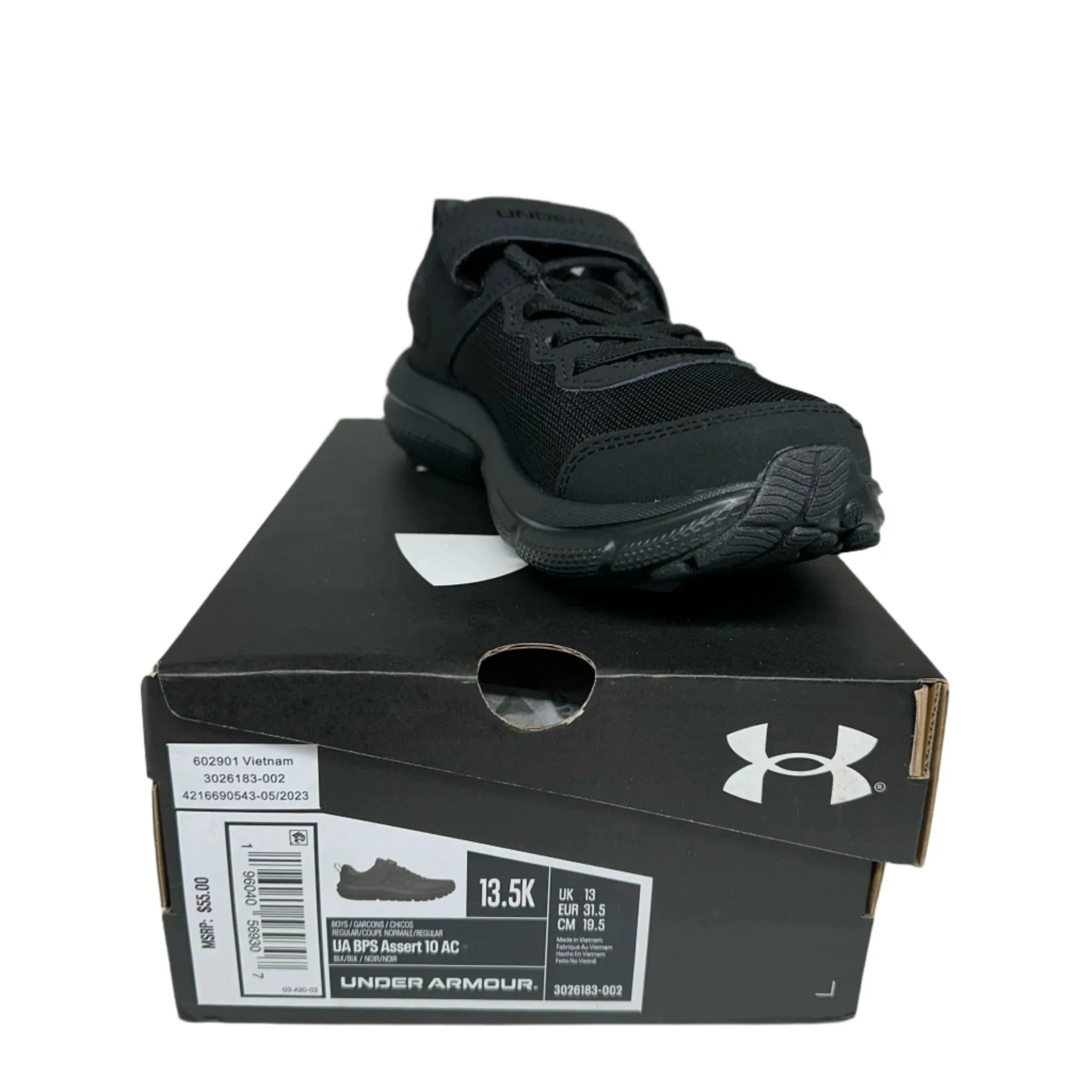 Under Armour UA Assert 10 AC SIZE 13.5K Boys New