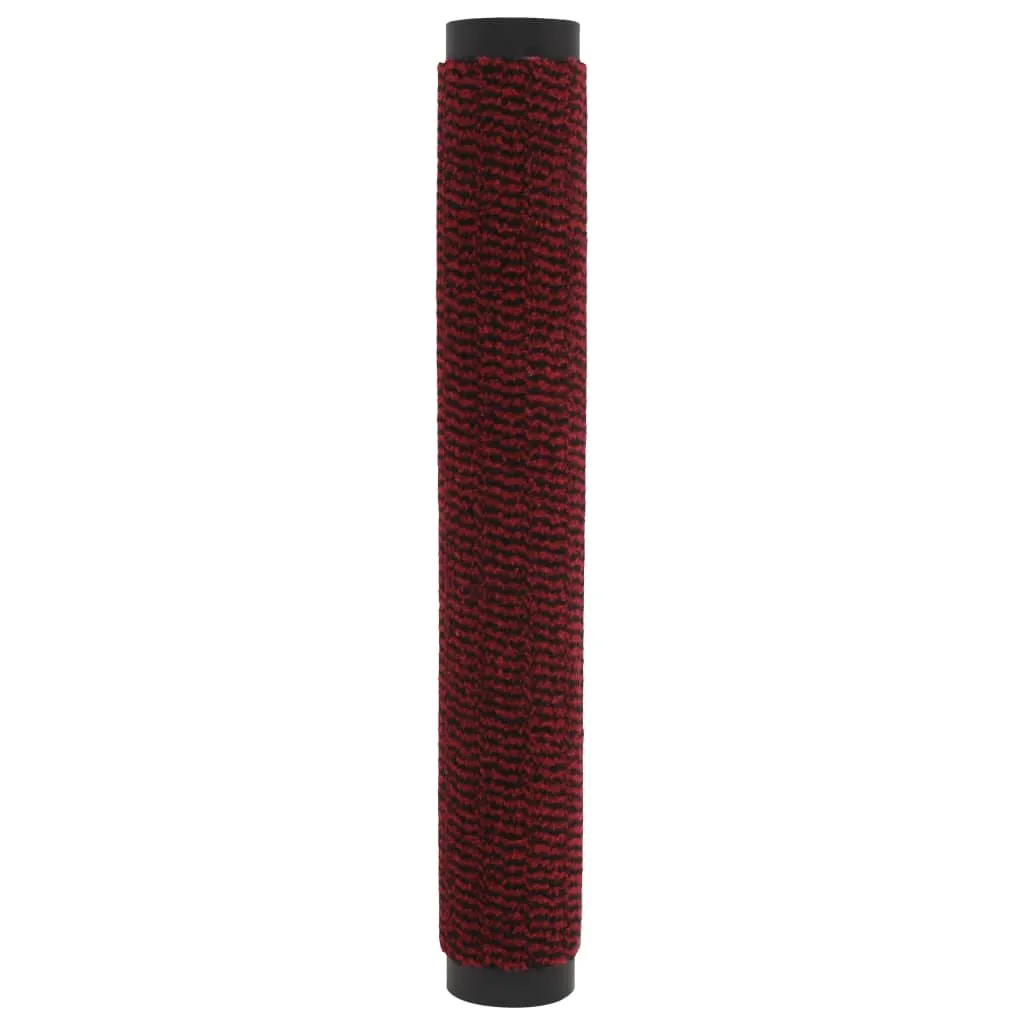 vidaXL Dust Control Mats 2 pcs Rectangular Tufted 80x120 cm Red