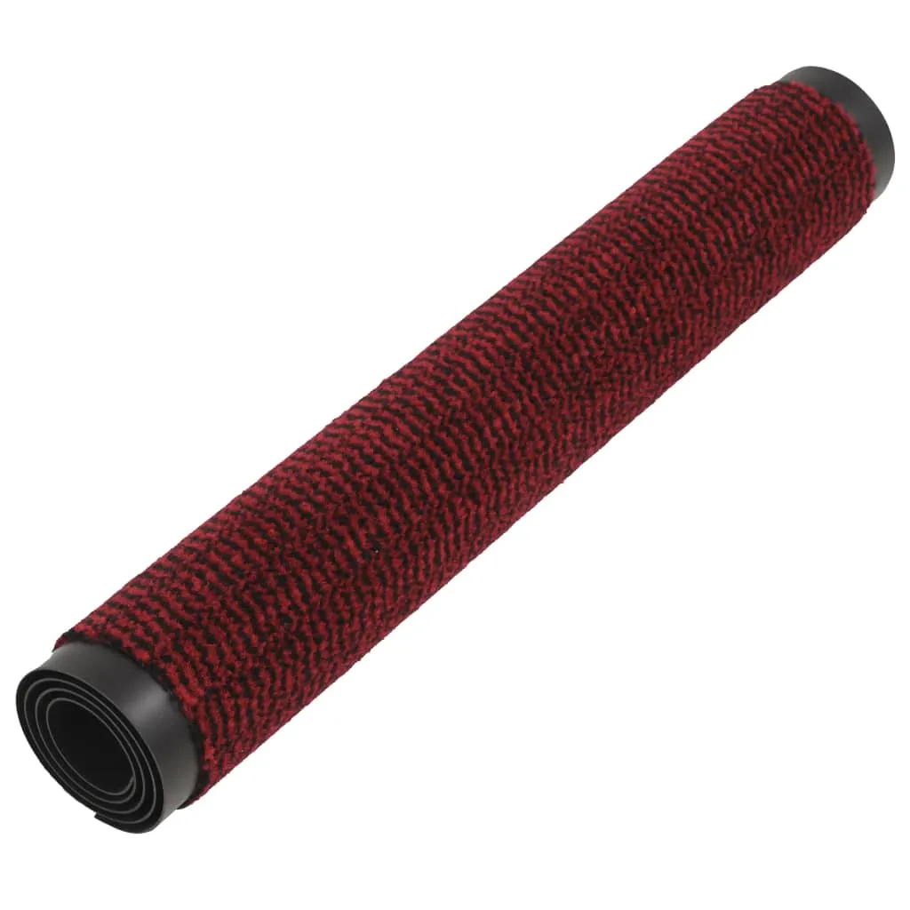 vidaXL Dust Control Mats 2 pcs Rectangular Tufted 80x120 cm Red