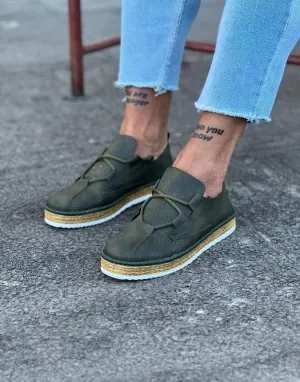 WG015 Khaki Men's Casual Shoes