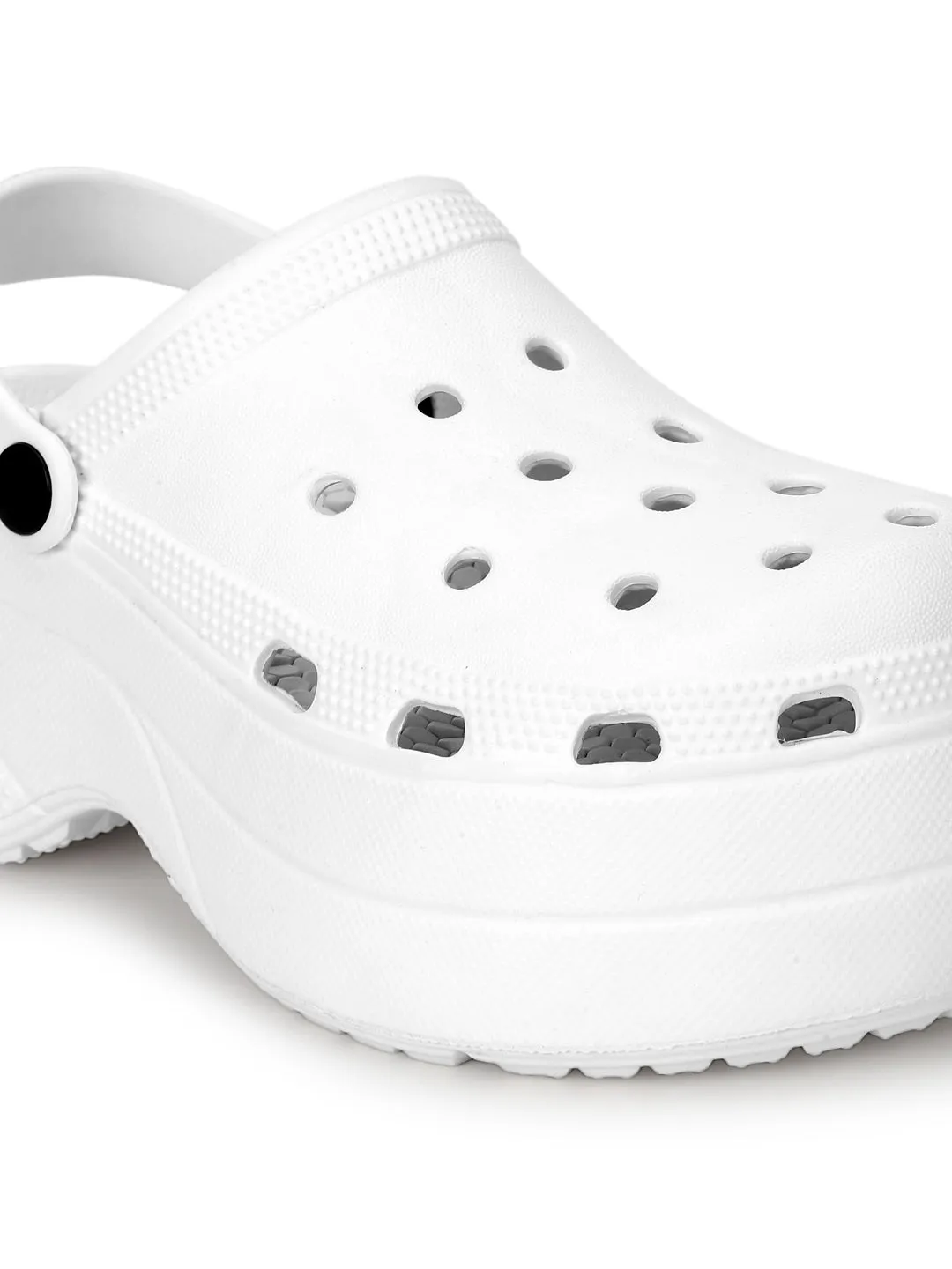 White PU Slip-On Croc Flats (TC-RS3581-WHT)