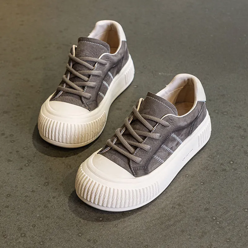 Women Fashion Quilted Leather Soft Casual Shoes