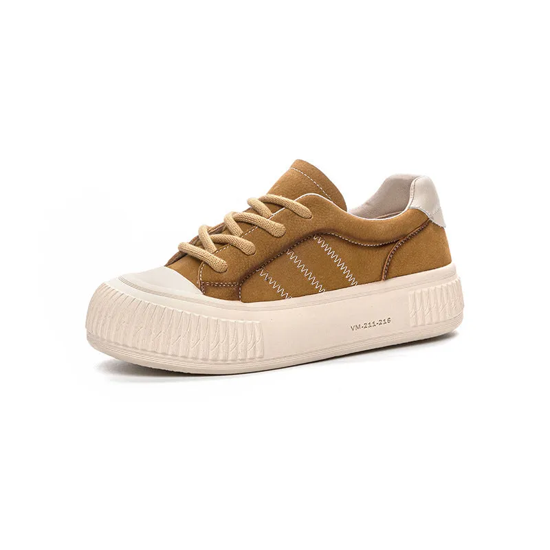 Women Fashion Quilted Leather Soft Casual Shoes