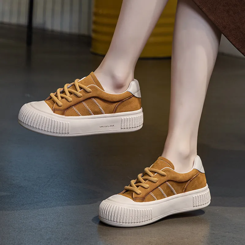 Women Fashion Quilted Leather Soft Casual Shoes
