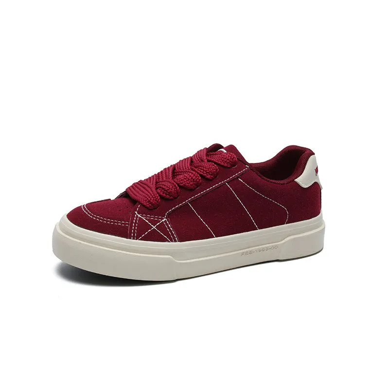 Women Minimalism Quilted Canvas Flat Casual Shoes