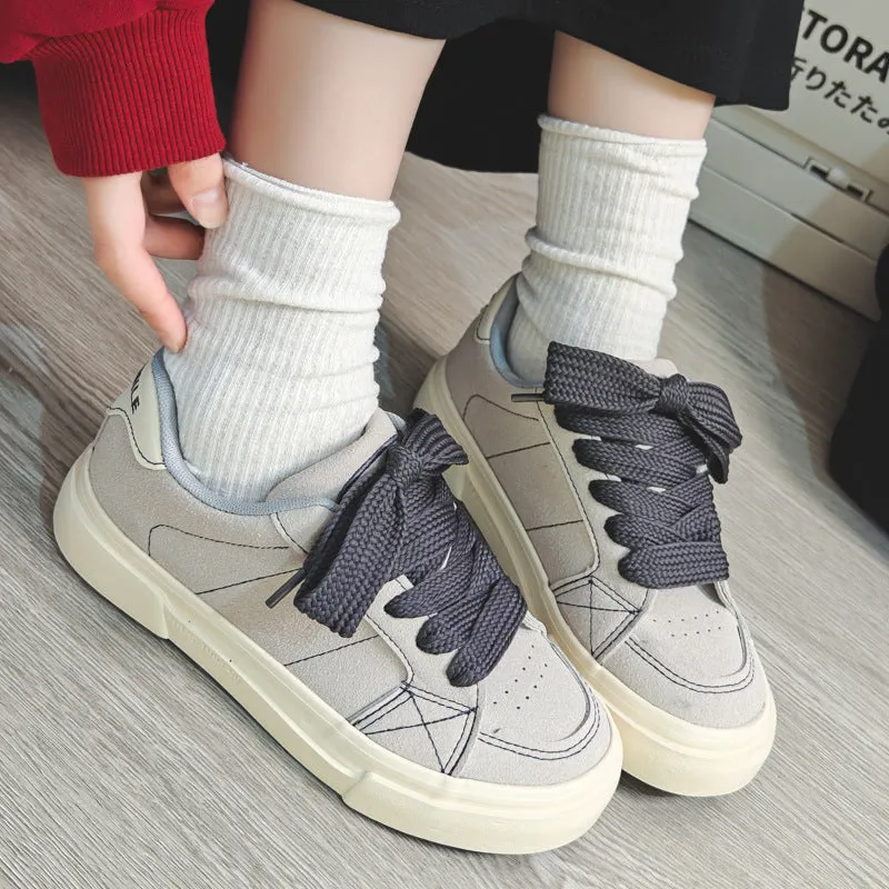 Women Minimalism Quilted Canvas Flat Casual Shoes