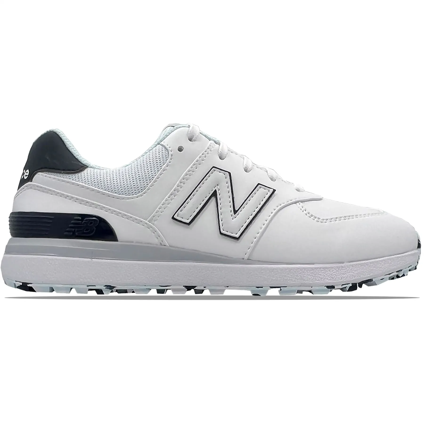 Womens 574 Greens V2 Spikeless Golf Shoes White/Blue - AW24