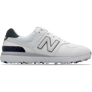 Womens 574 Greens V2 Spikeless Golf Shoes White/Blue - AW24