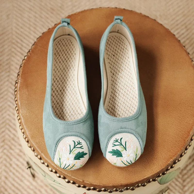 Women's Ethnic Style Old Cloth Shallow Canvas Shoes