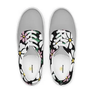 Women’s Flower lace-up canvas shoes