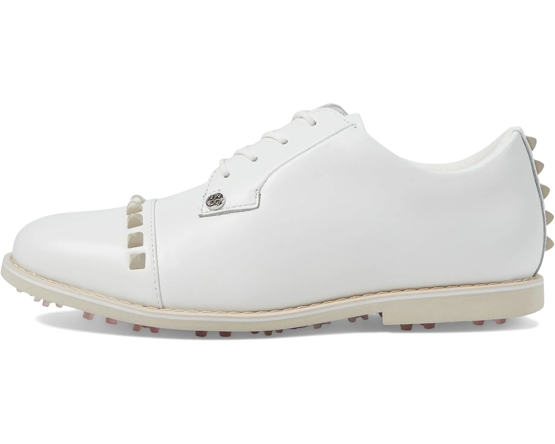 Women's GFORE Gallivanter Pebble Leather Stud Cap Toe Golf Shoes