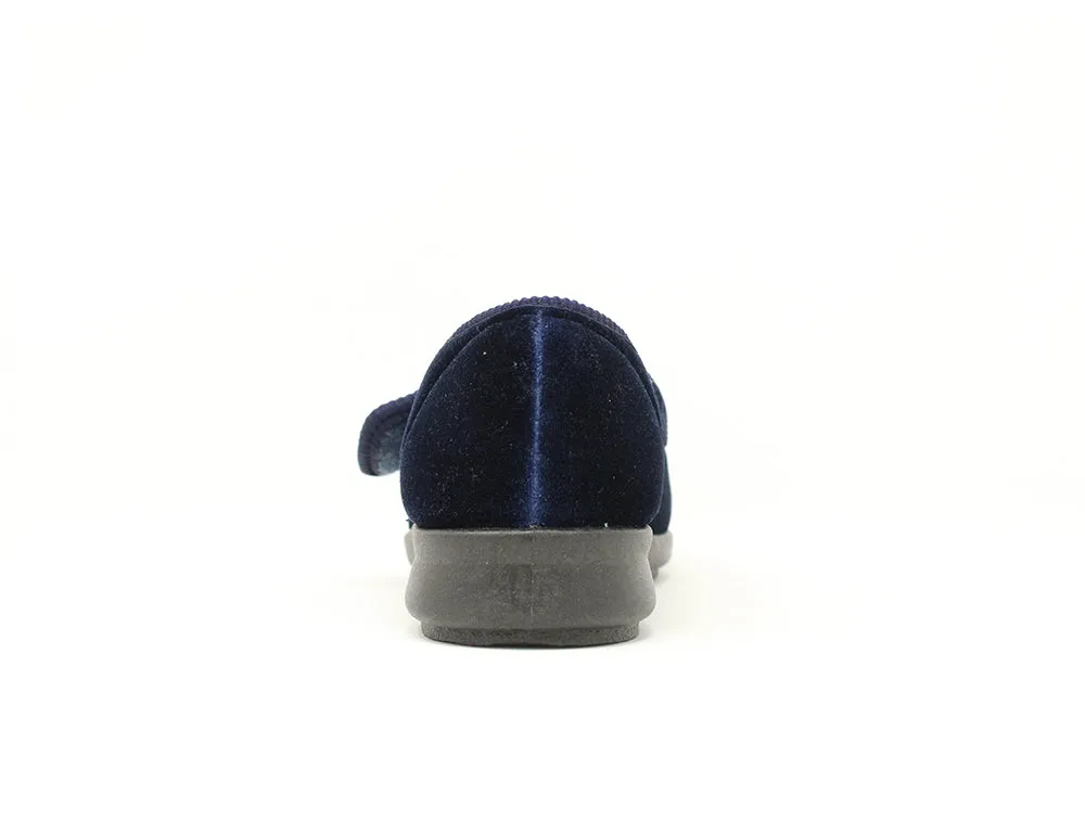 Womens Lightweight Nellie Navy Slippers