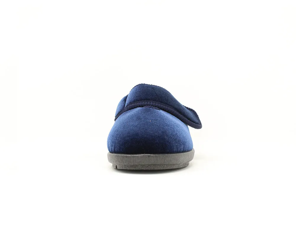 Womens Lightweight Nellie Navy Slippers