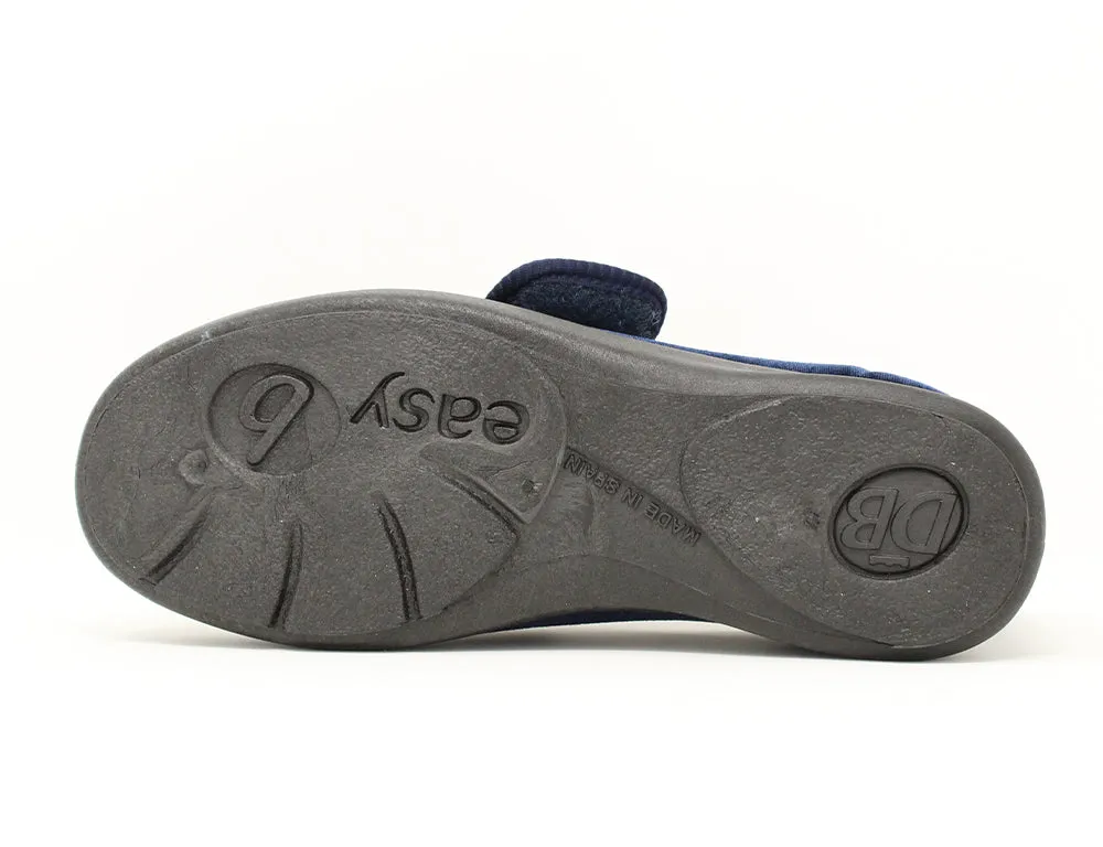 Womens Lightweight Nellie Navy Slippers