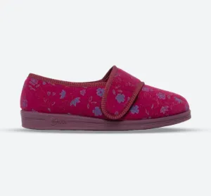 Womens Wide Fit Comfylux Sally Slippers