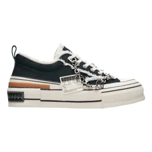 XVESSEL CANVAS TIRAMISU LOW SHOES-BLACK