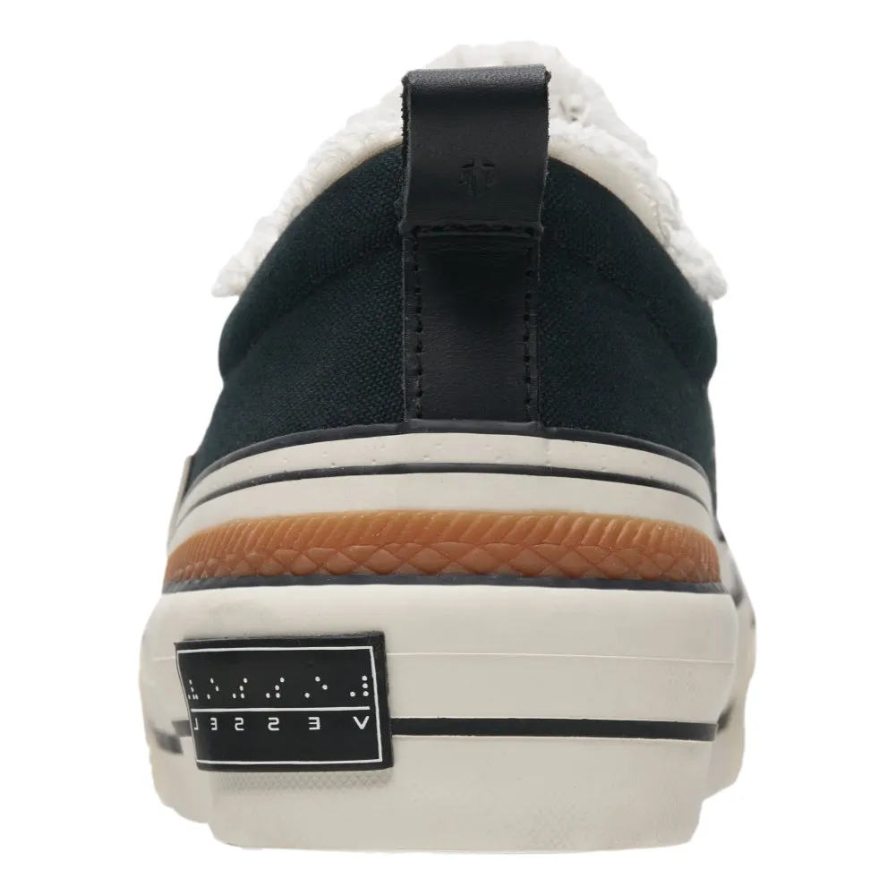 XVESSEL CANVAS TIRAMISU LOW SHOES-BLACK
