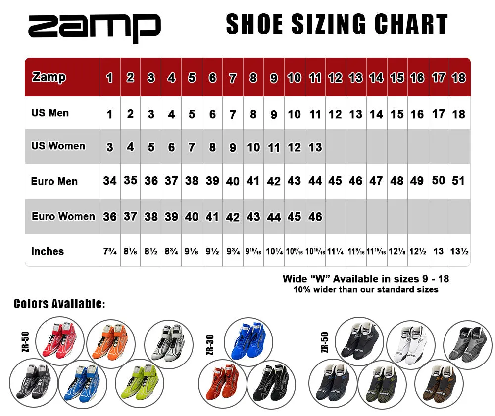 Zamp ZR-30 Race Shoes, SFI 3.3/5